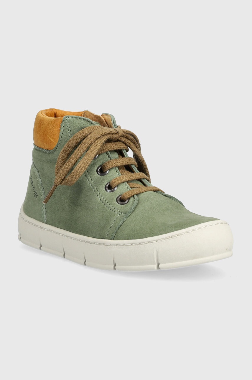 Дитячі шкіряні туфлі Pom D'api START TOP колір зелений в Луцьку Дитячі шкіряні туфлі Pom D'api START TOP колір зелений в Луцьку