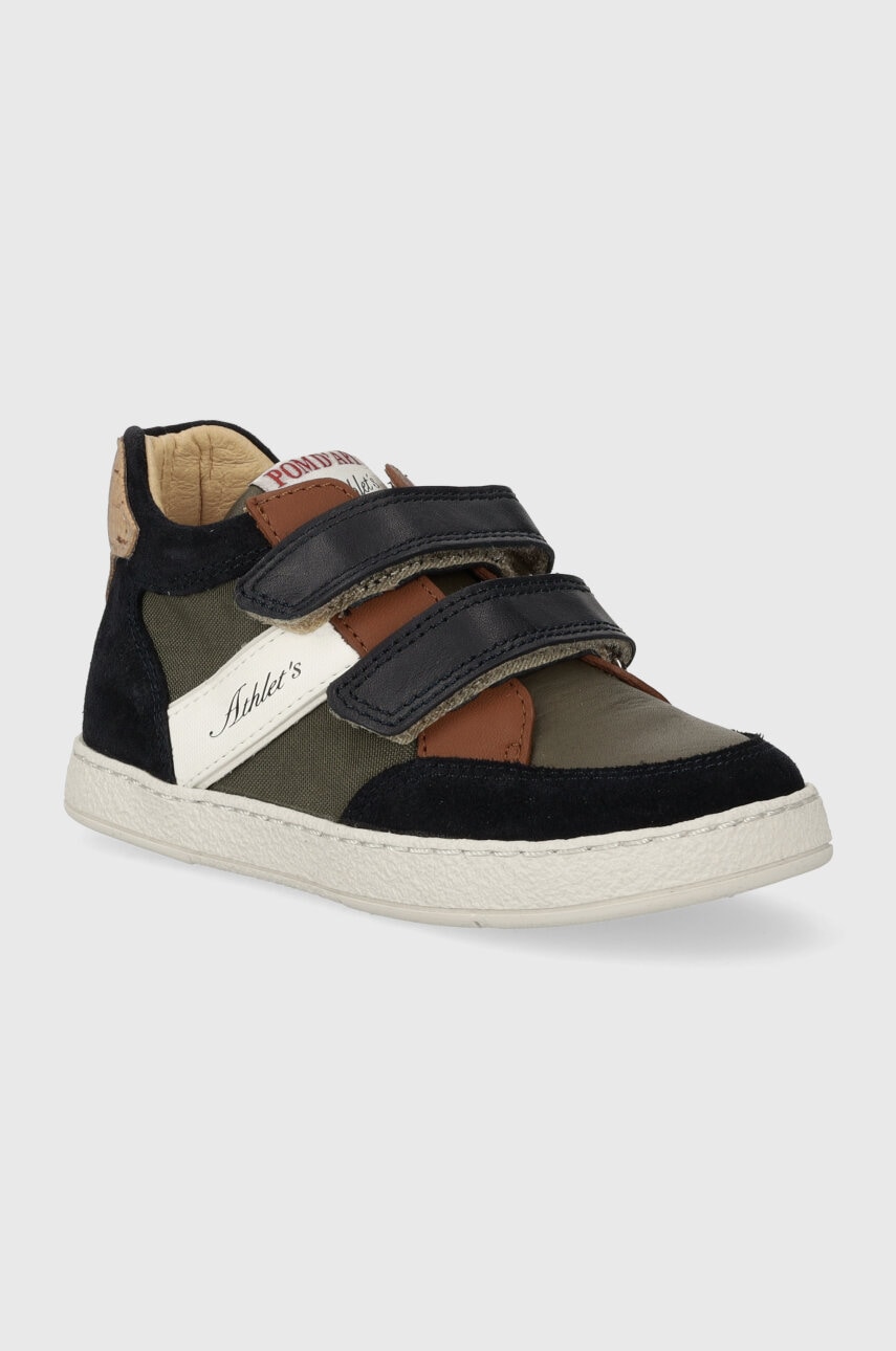 Детские кожаные полуботинки Pom D'api MOUSSE EASY RACING цвет зелёный в Ровном Детские кожаные полуботинки Pom D'api MOUSSE EASY RACING цвет зелёный в Ровном