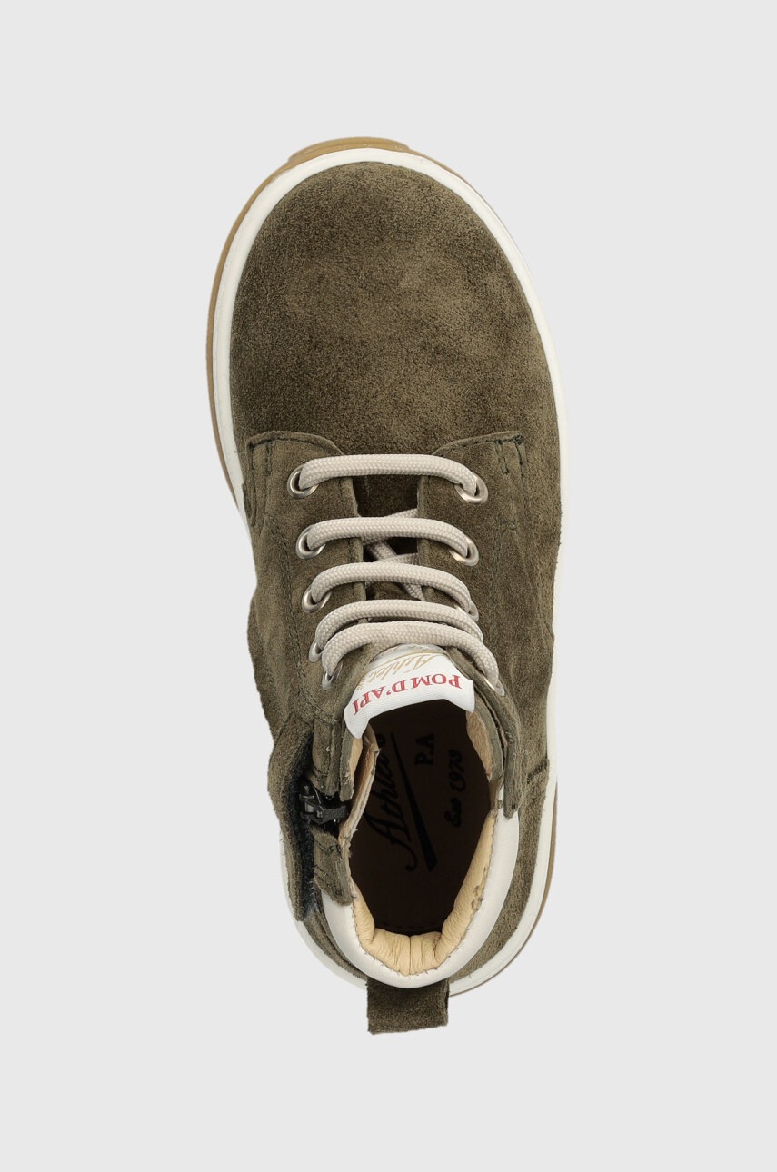 Pom D'api Dětské semišové polobotky Pom D'api FLOW BOOTS (obrázek 4)