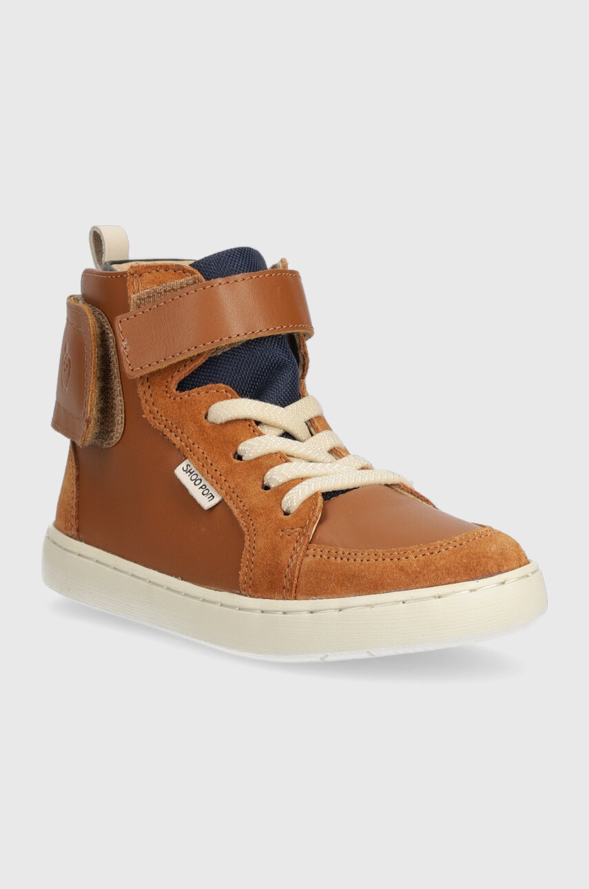 Детские кожаные полуботинки Shoo Pom