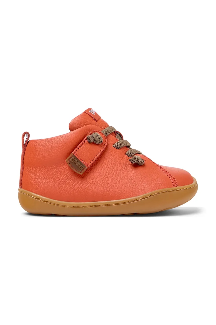 Camper incaltaminte din piele pentru copii culoarea bleumarin, 80153