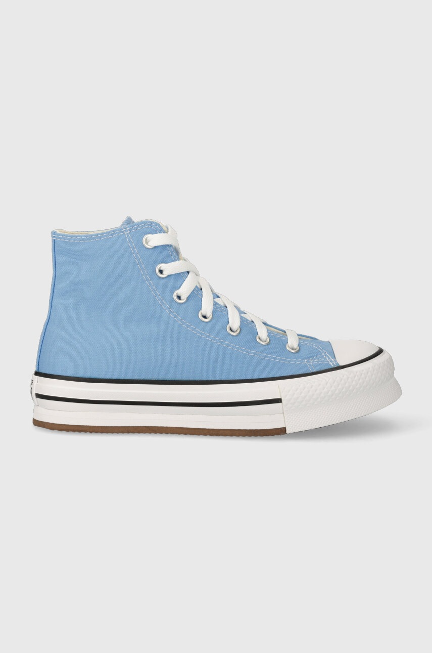 

Детски високи кецове Converse в синьо, Син