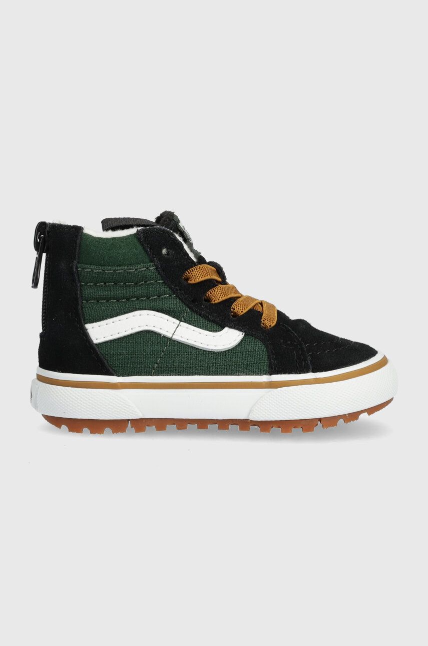 Vans tenisi copii VN0A5HZ3BOQ1 TD SK8-Hi Zip MTE-1 RPST culoarea negru