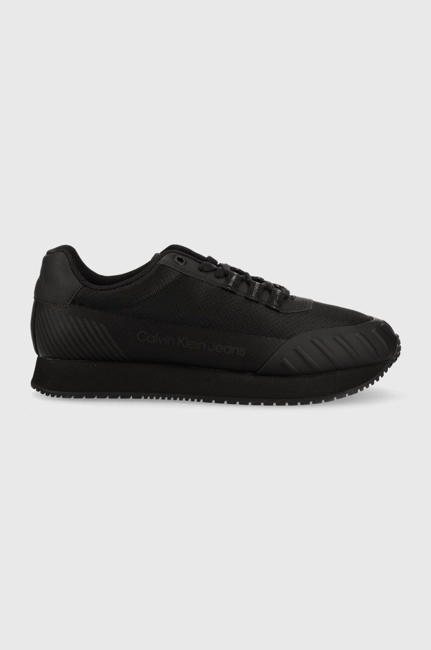 Levně Sneakers boty Calvin Klein Jeans RETRO RUNNER LACEUP černá barva, YM0YM00712