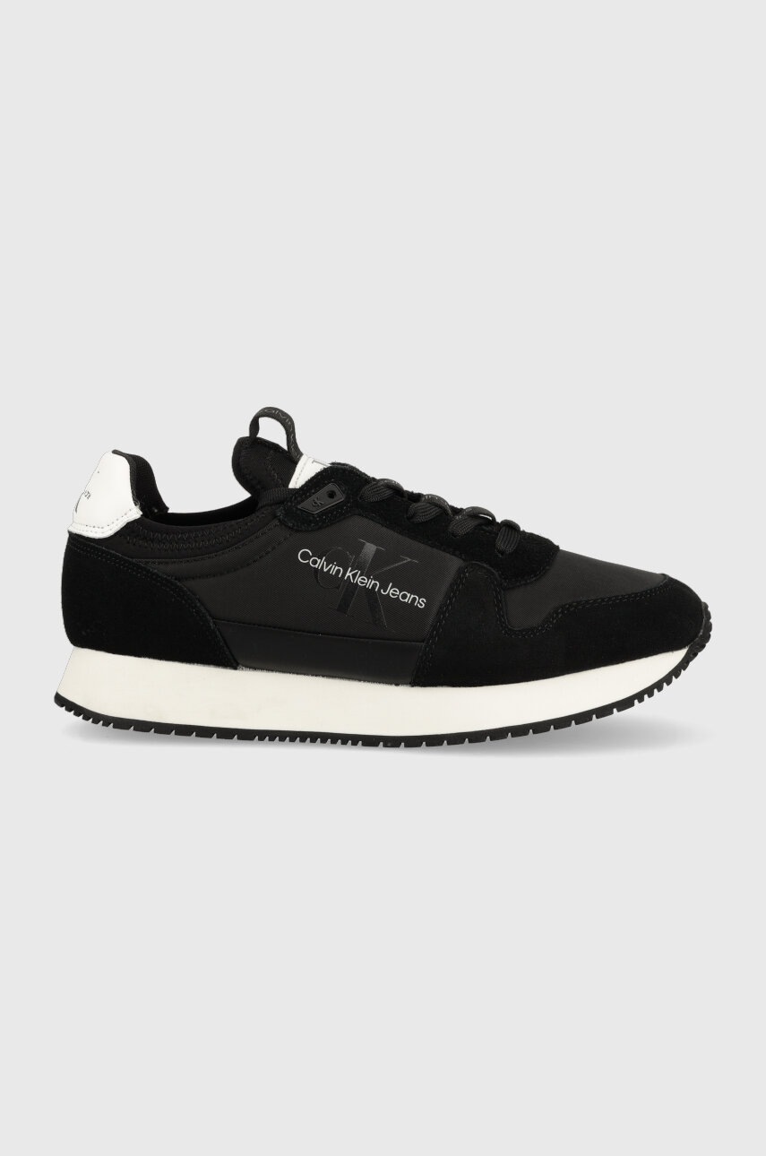 

Маратонки Calvin Klein Jeans RETRO RUNNER LACEUP в черно YM0YM00742, Черен