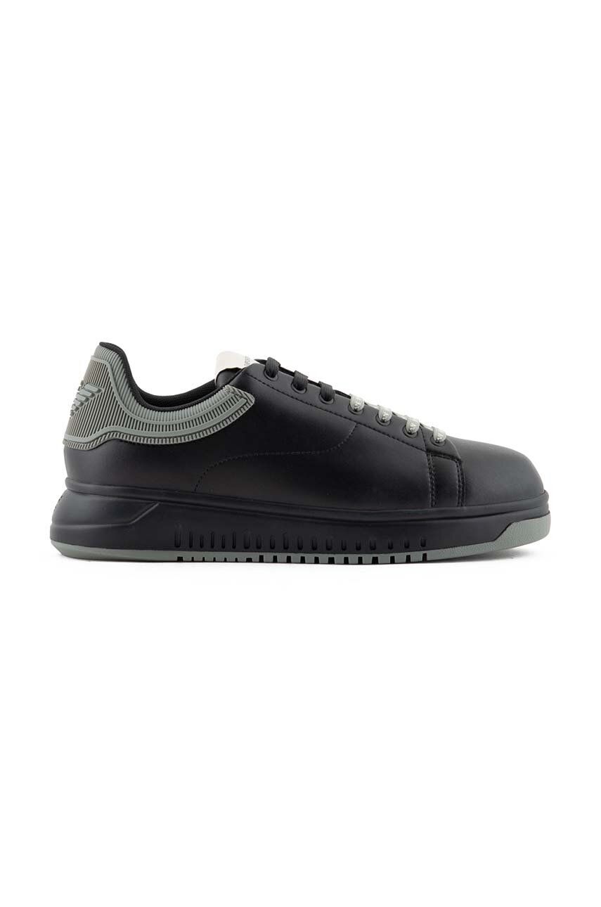 Sneakers boty Emporio Armani černá barva, X4X264 XN001 T431 - černá - Svršek: Umělá hmota