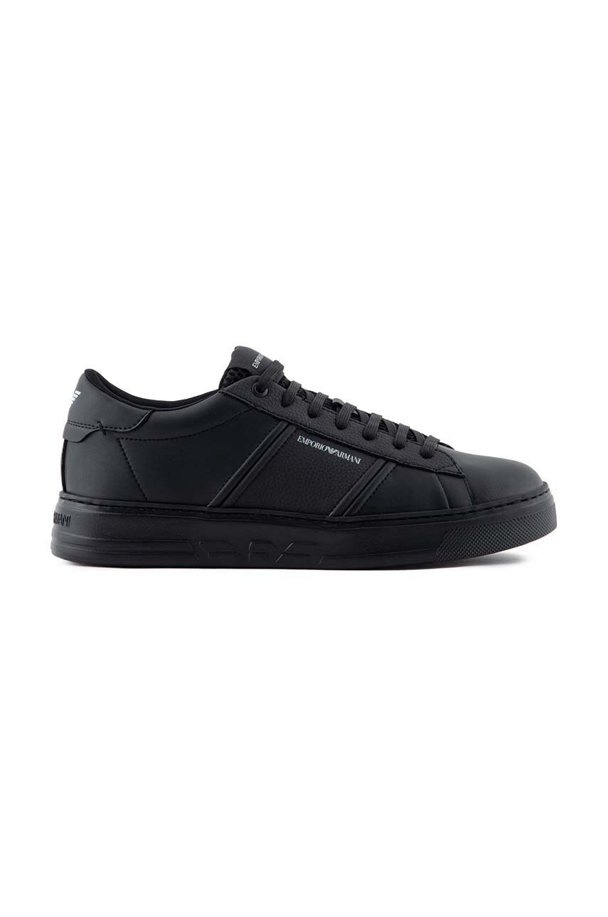 Emporio Armani sneakers din piele culoarea negru, X4X570 XN840 K001