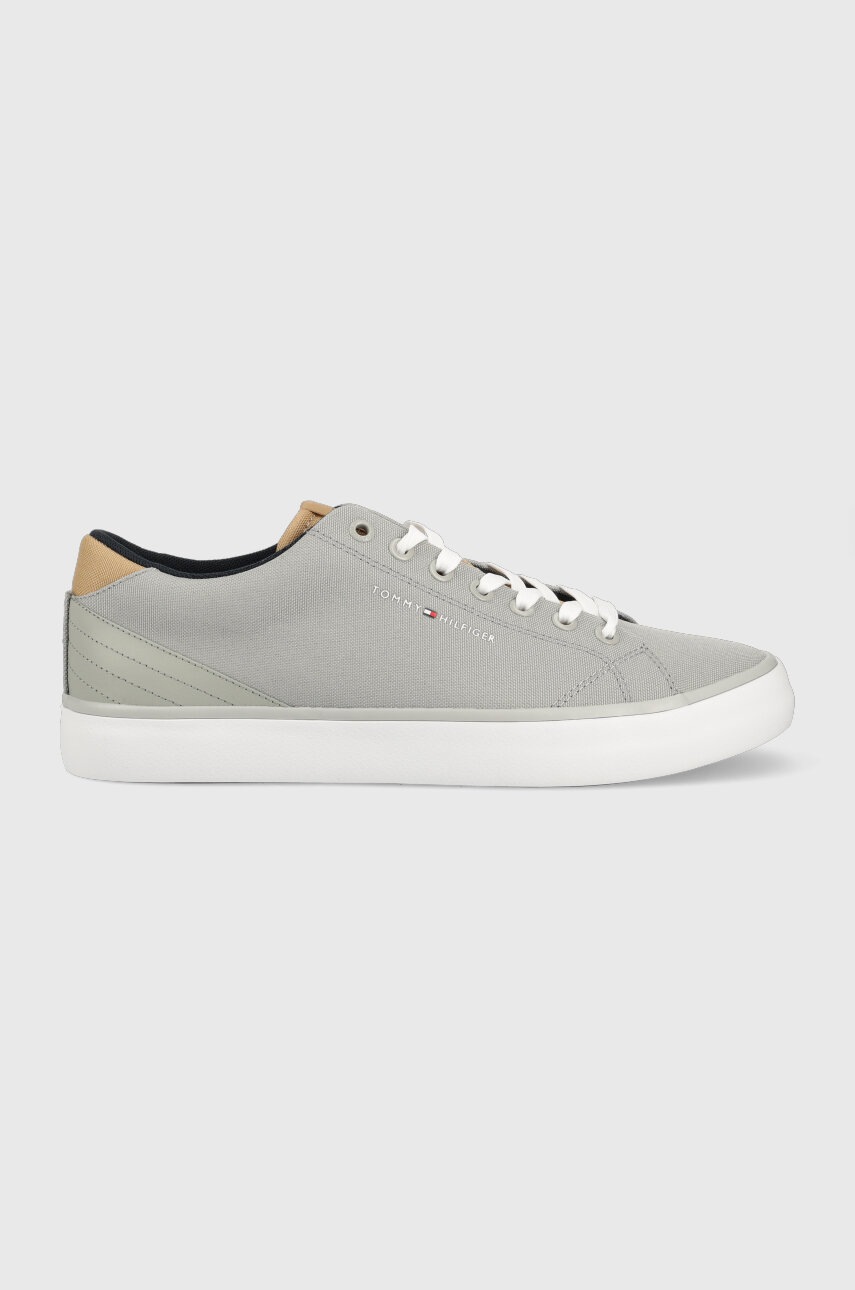 

Кеды Tommy Hilfiger TH HI VULC CORE LOW мужские цвет серый FM0FM04685