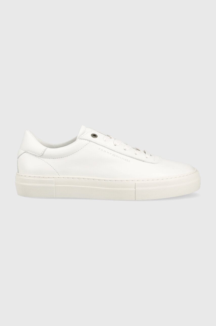 Δερμάτινα αθλητικά παπούτσια Tommy Hilfiger MODERN PREMIUM LEATHER χρώμα: άσπρο, FM0FM04744 λευκό