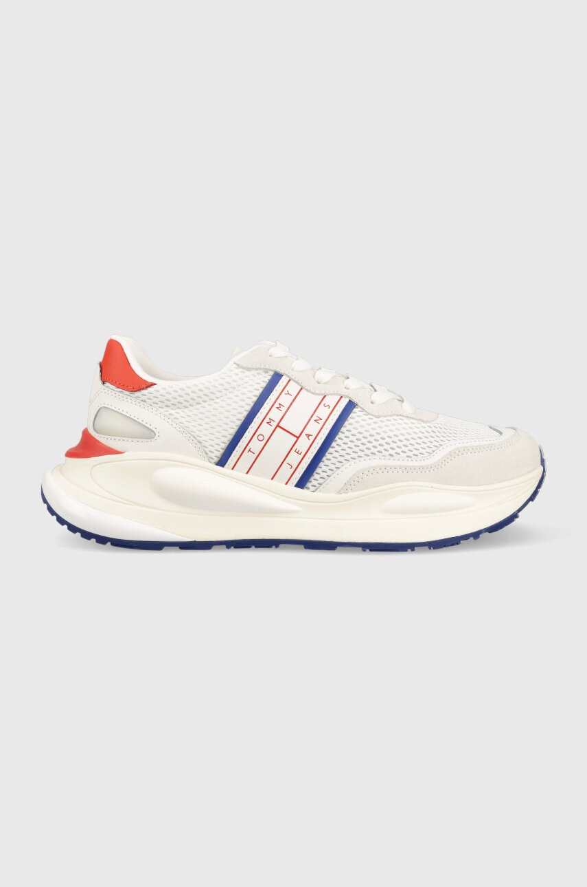 E-shop Sneakers boty Tommy Jeans TJM FASHION RUNNER bílá barva, EM0EM01221