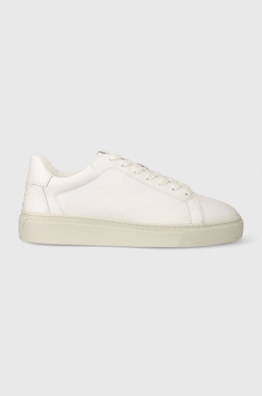 Kožené sneakers boty Gant Mc Julien bílá barva, 27631219.G172 - bílá -  Svršek: Přírodní kůže