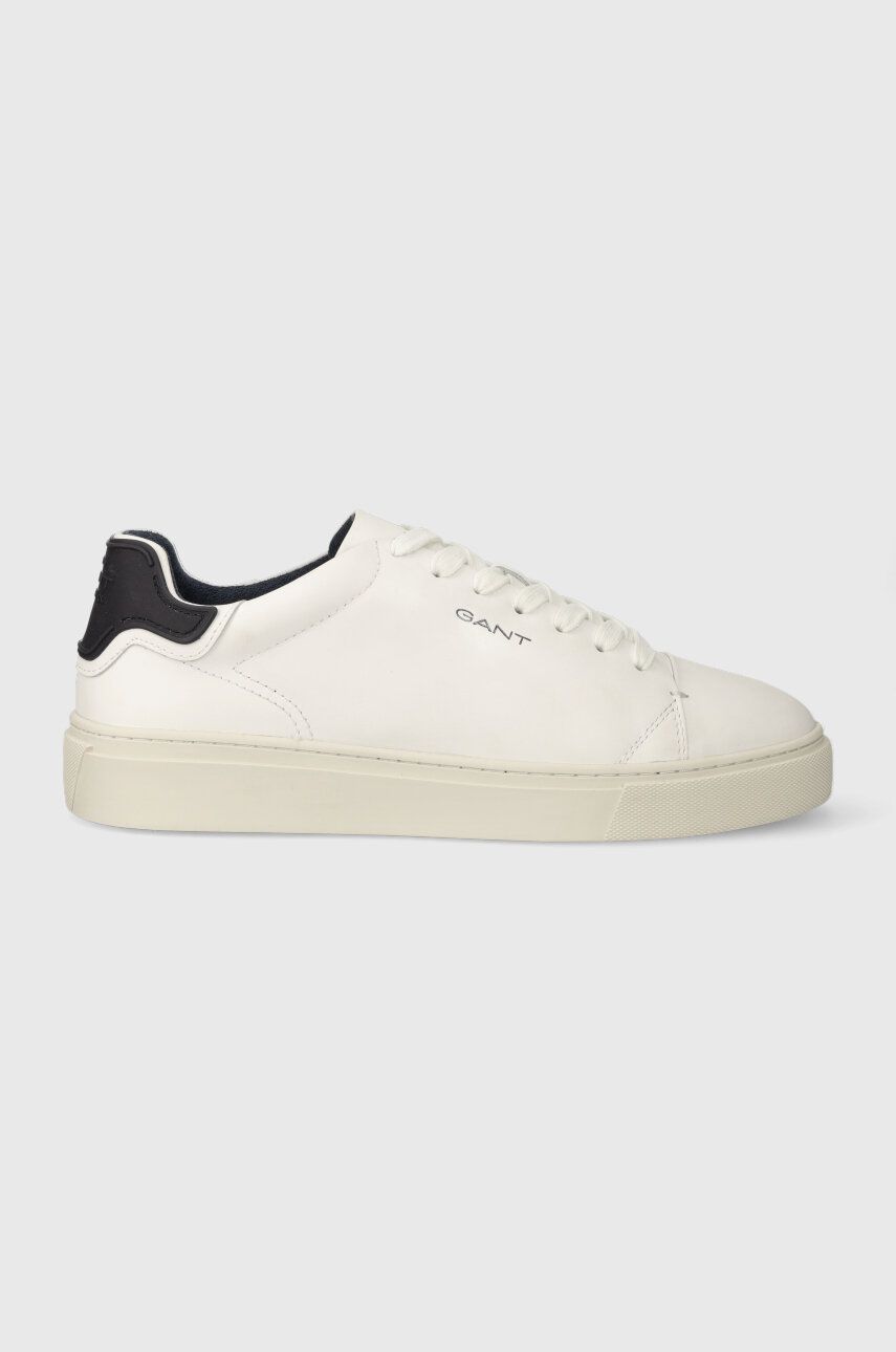 Kožené sneakers boty Gant Mc Julien bílá barva, 27631222.G316 - bílá -  Svršek: Přírodní kůže