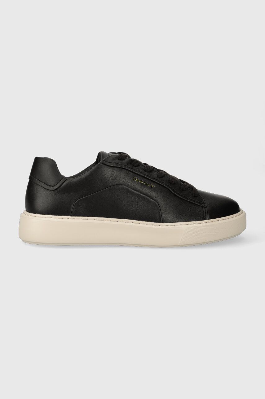 Kožené sneakers boty Gant Zonick černá barva, 27631231.G00 - černá - Svršek: Přírodní kůže Vnit