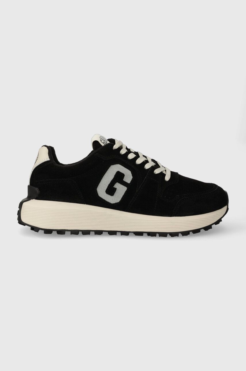 Gant sneakers din piele intoarsă Ronder culoarea negru, 27633227.G00