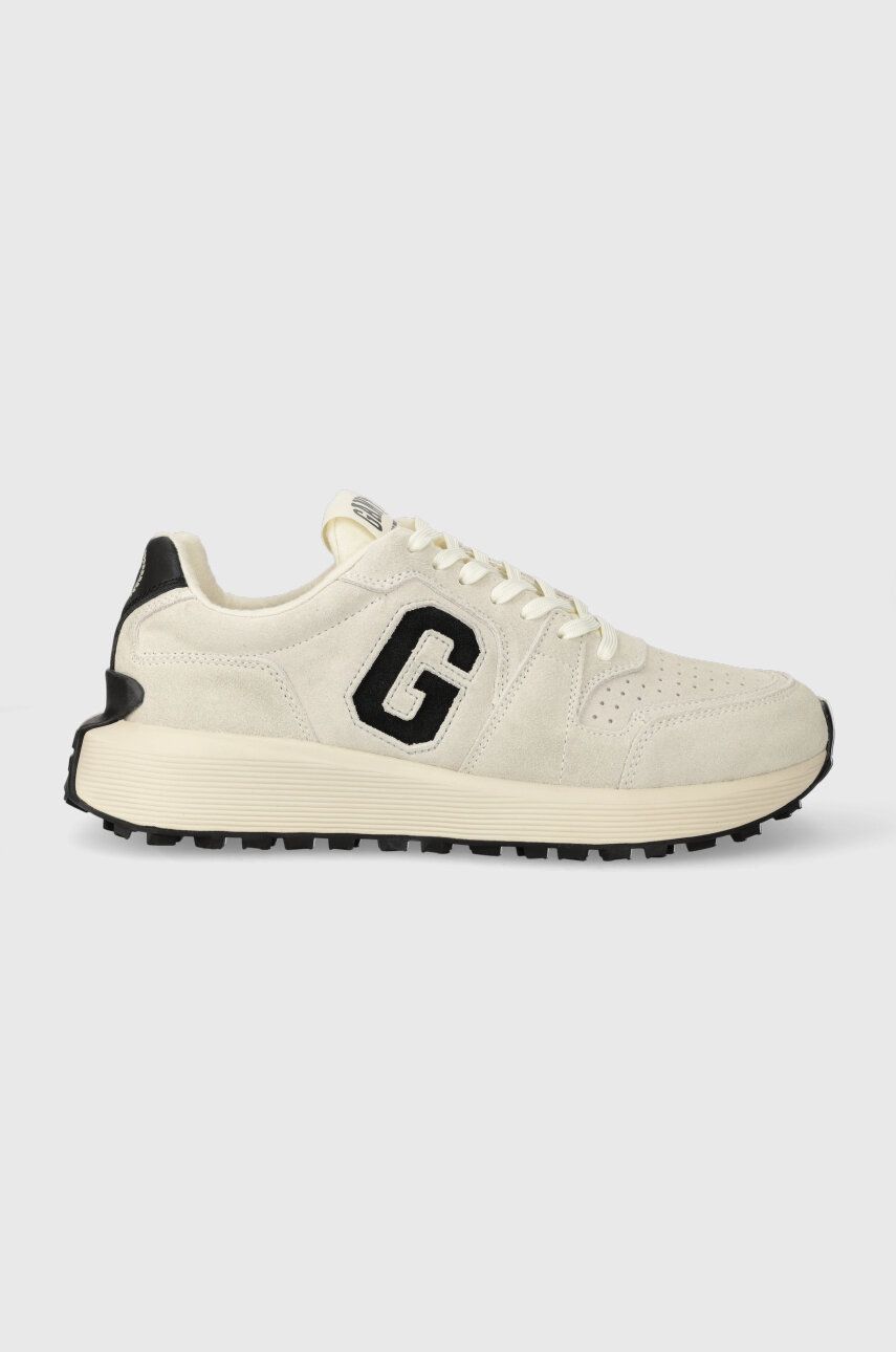 Semišové sneakers boty Gant Ronder béžová barva, 27633227.G020 - béžová - Svršek: Semišová kůže
