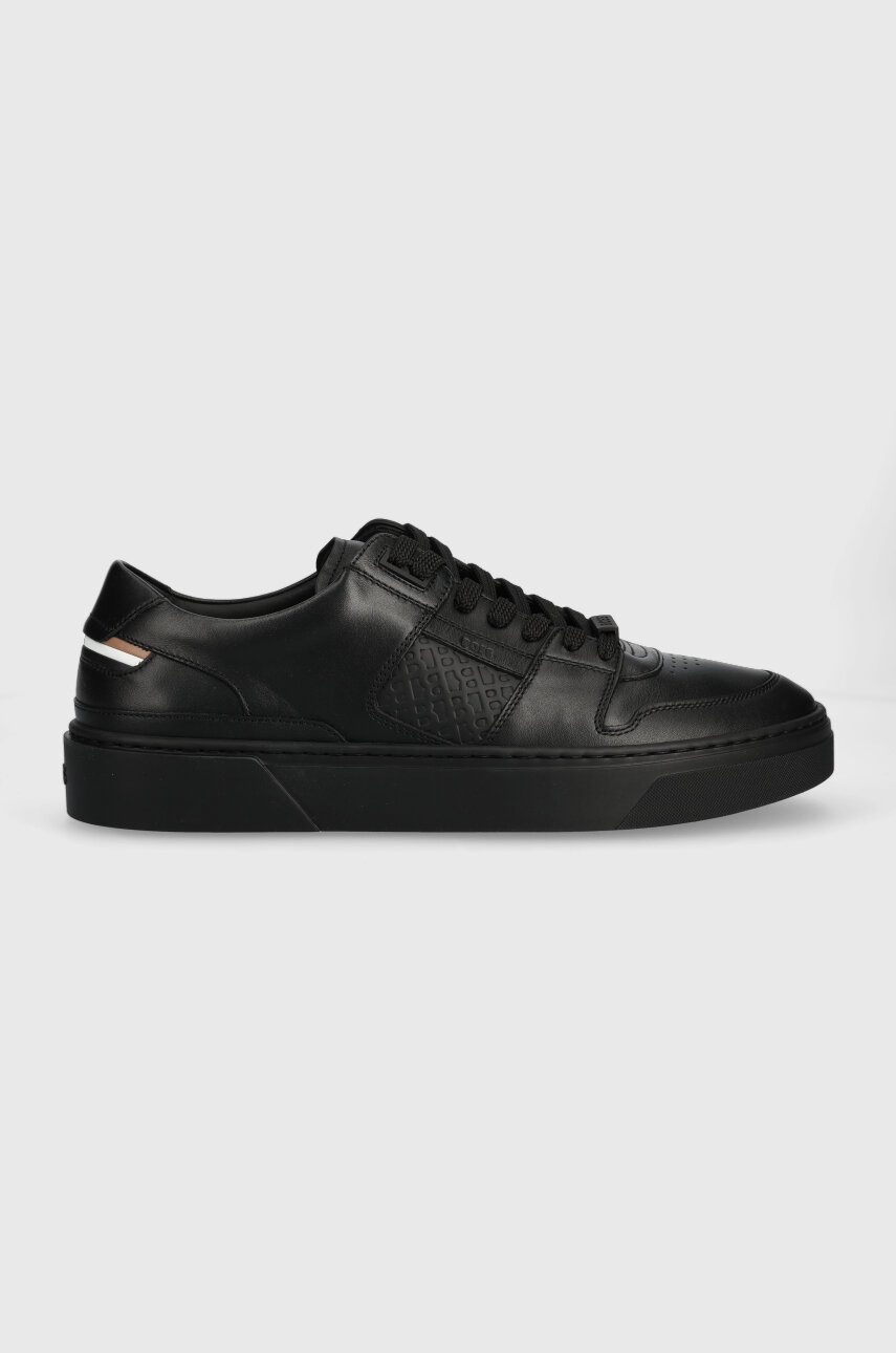 Boss Sneakers Din Piele Gary Culoarea Negru, 50498064