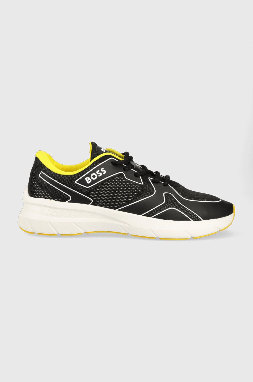 Sneakers boty BOSS Owen černá barva, 50498933 - černá -  Svršek: Umělá hmota