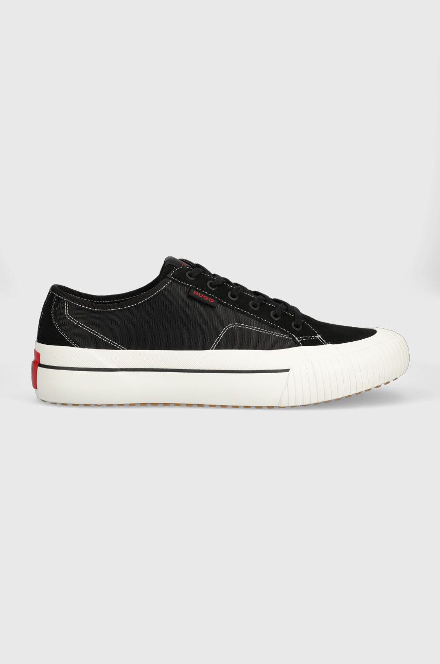 Sneakers boty HUGO DyerX černá barva, 50498654 - černá -  Svršek: Textilní materiál