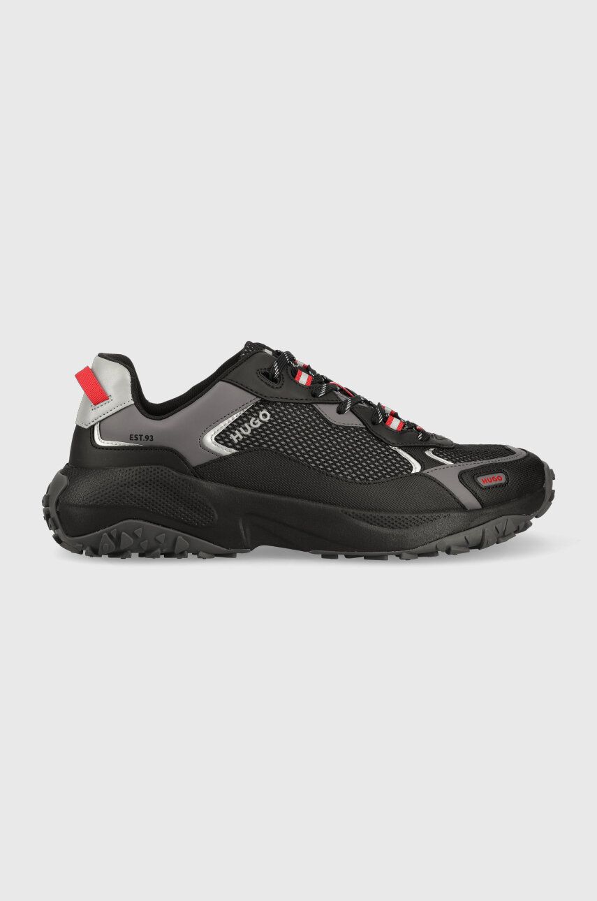 Sneakers boty HUGO GO1ST černá barva, 50498676 - černá -  Svršek: Umělá hmota