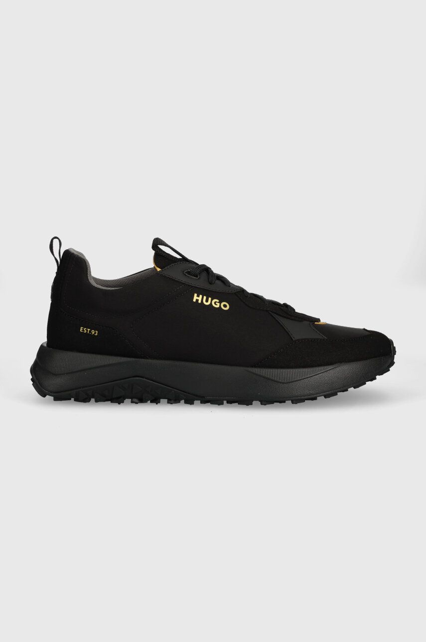 Sneakers boty HUGO Kane černá barva, 50504379 - černá -  Svršek: Umělá hmota