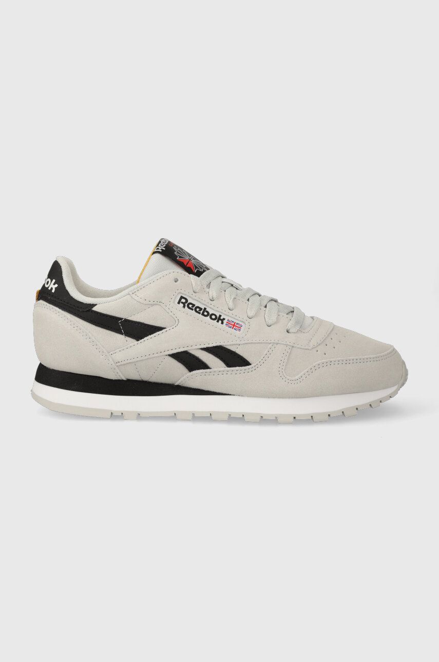 Reebok Classic sneakers din piele intoarsă CLASSIC LEATHER culoarea gri