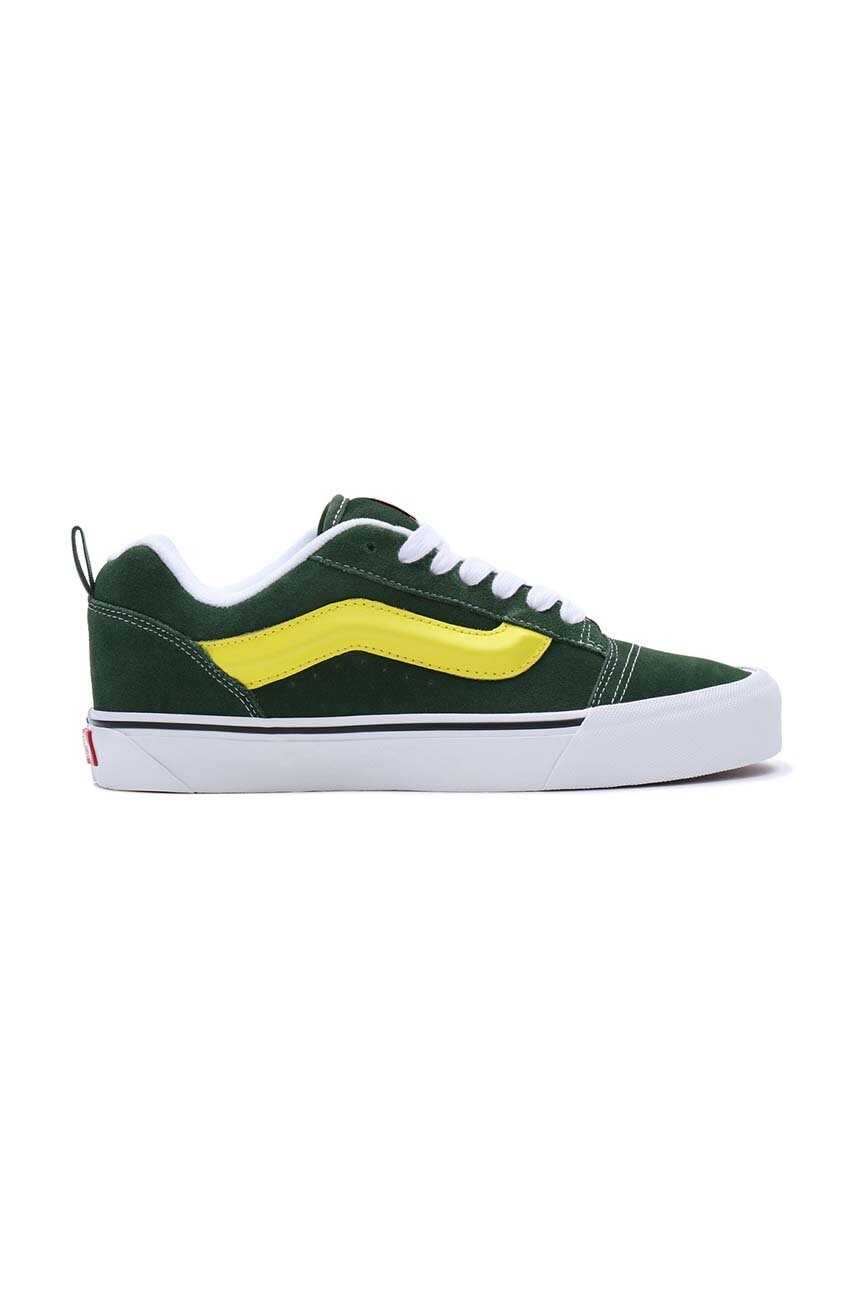 

Замшеві кеди Vans Knu Skool колір зелений VN0009QCBGN1