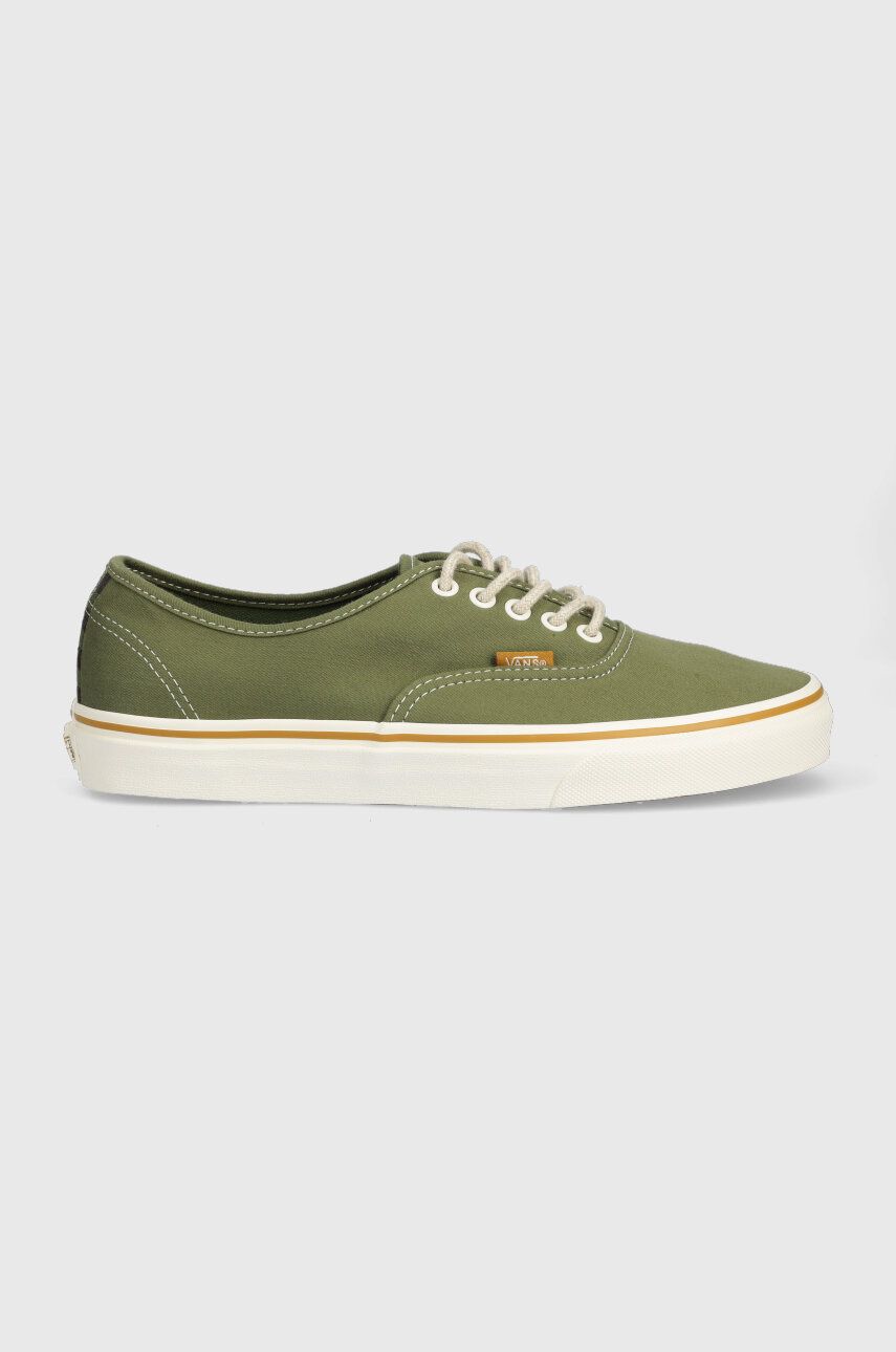 Tenisky Vans Authentic pánské, zelená barva, VN0009PVZBF1 - zelená -  Svršek: Textilní materiál