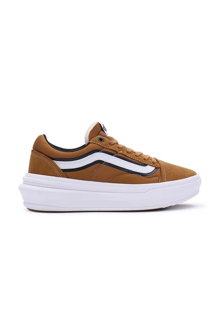 Vans tenisi old skool overt cc barbati, culoarea maro, vn0a7q5e1m91