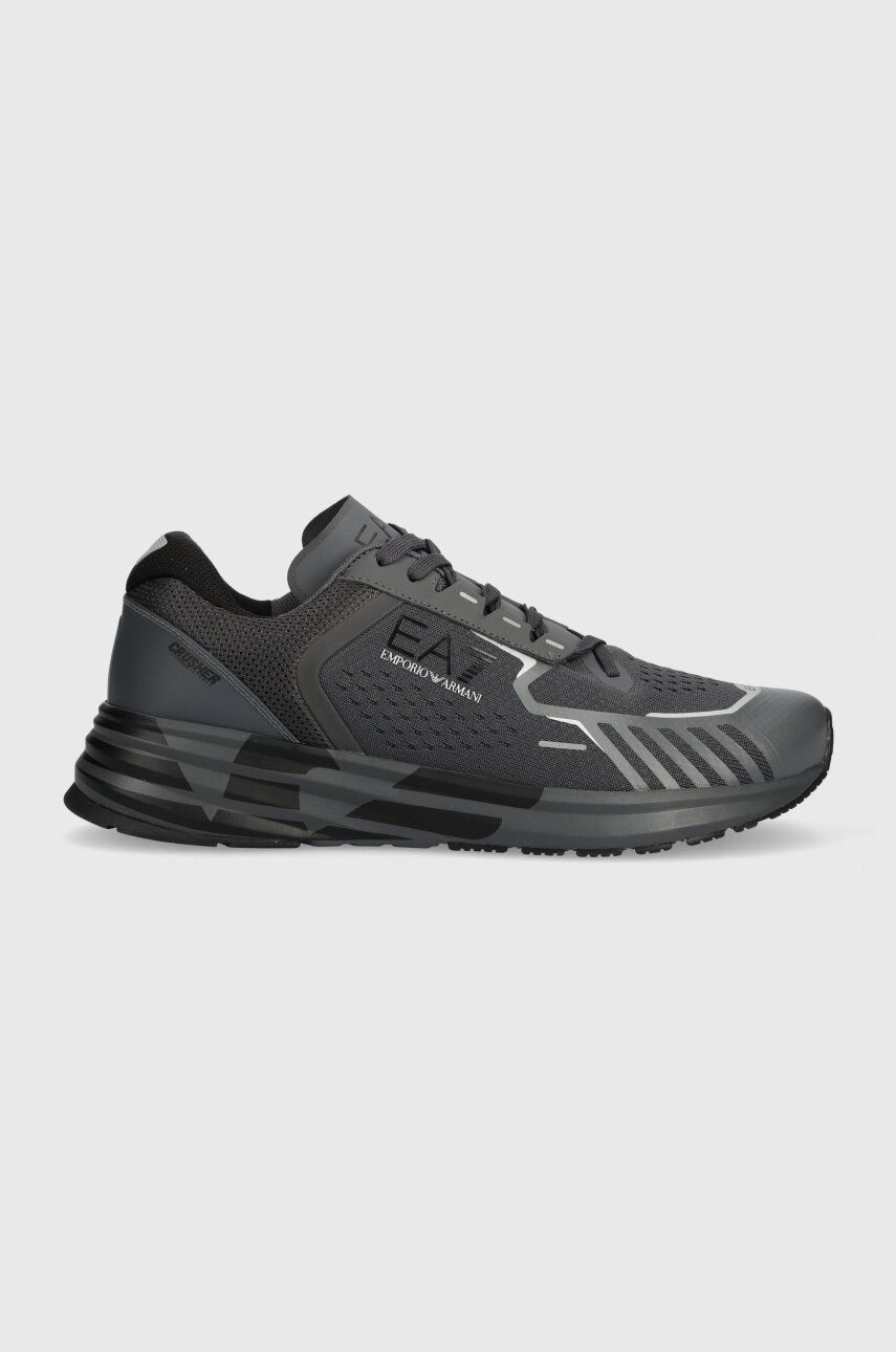 Sneakers boty EA7 Emporio Armani šedá barva, X8X094 XK239 S893 - šedá - Svršek: Umělá hmota