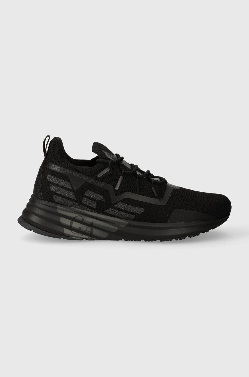 Sneakers boty EA7 Emporio Armani černá barva, X8X130 XK309 R313 - černá - Svršek: Umělá hmota