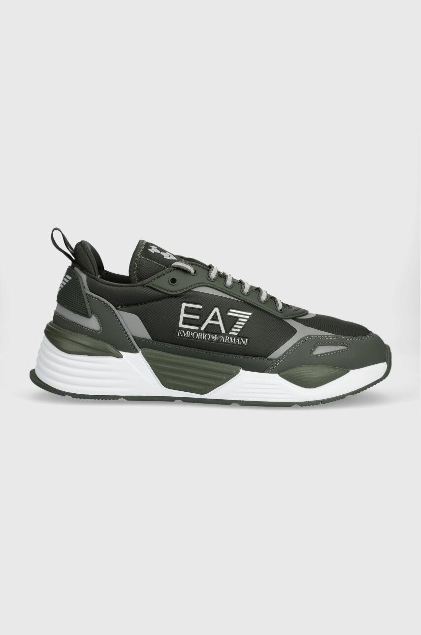 Sneakers boty EA7 Emporio Armani zelená barva, X8X159 XK364 S860 - zelená - Svršek: Umělá hmota