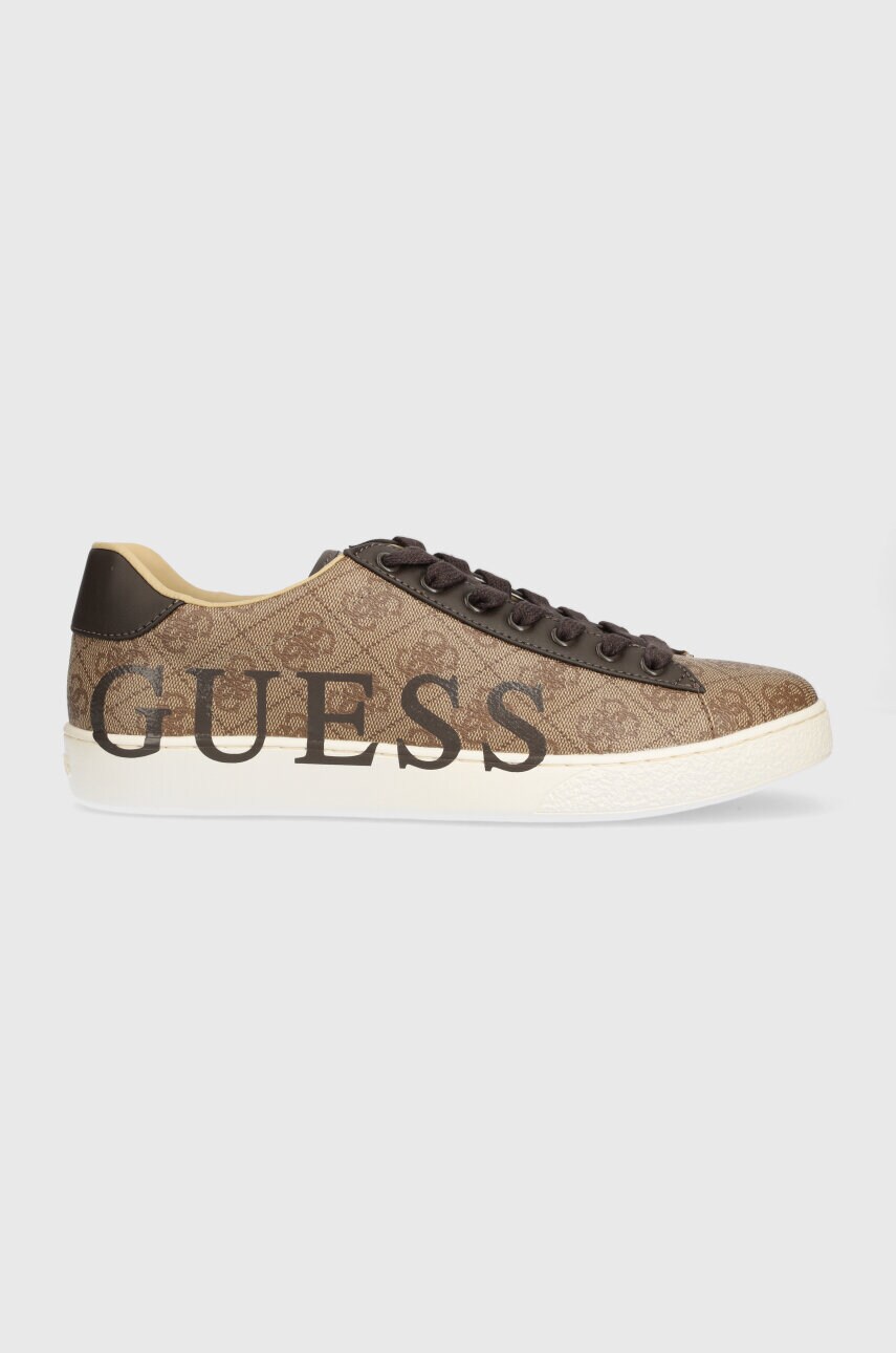 Levně Sneakers boty Guess NOLA K béžová barva, FM7NOK FAL12