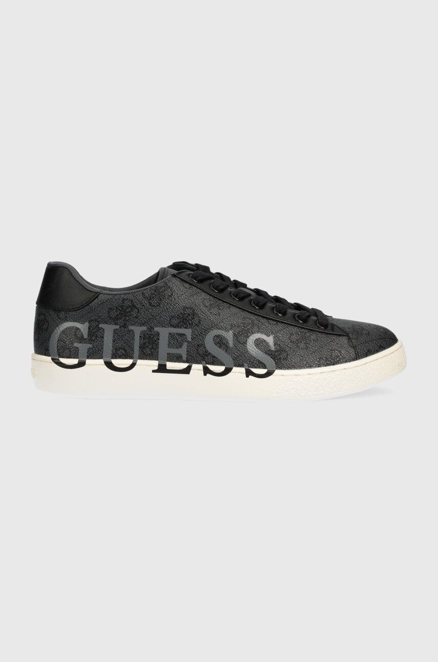 Sneakers boty Guess NOLA K černá barva, FM7NOK FAL12 - černá - Svršek: Umělá hmota Vnitřek: Umě