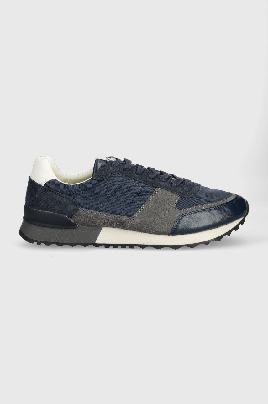 Sneakers boty Guess FM5PAD LEA12 tmavomodrá barva, PADOVA - námořnická modř -  Svršek: Umělá hm
