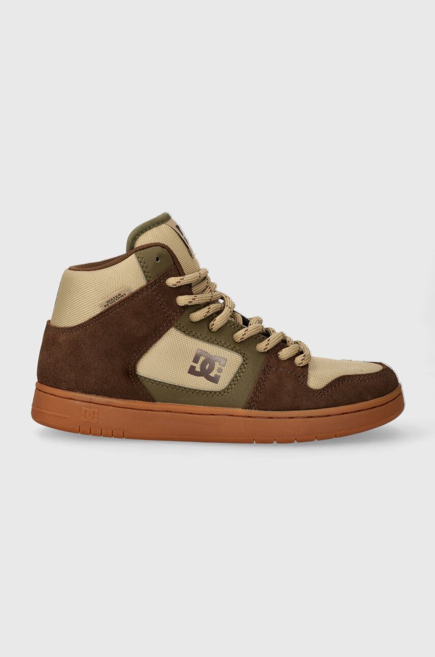 Sneakers boty DC zelená barva - zelená - Svršek: Textilní materiál