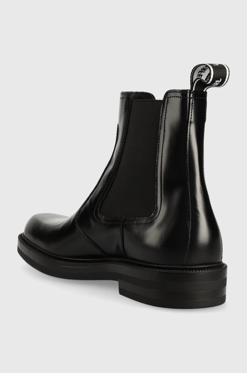 Karl Lagerfeld bőr bokacsizma KRAFTMAN fekete, férfi, KL11443 termék 2. képe