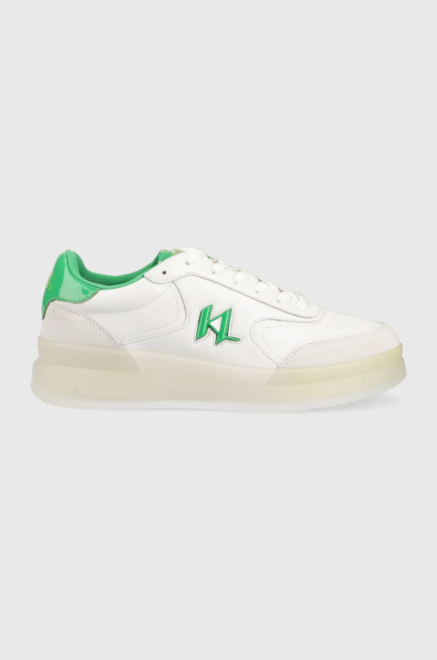 Sneakers boty Karl Lagerfeld BRINK bílá barva, KL53426A - bílá -  Svršek: Textilní materiál
