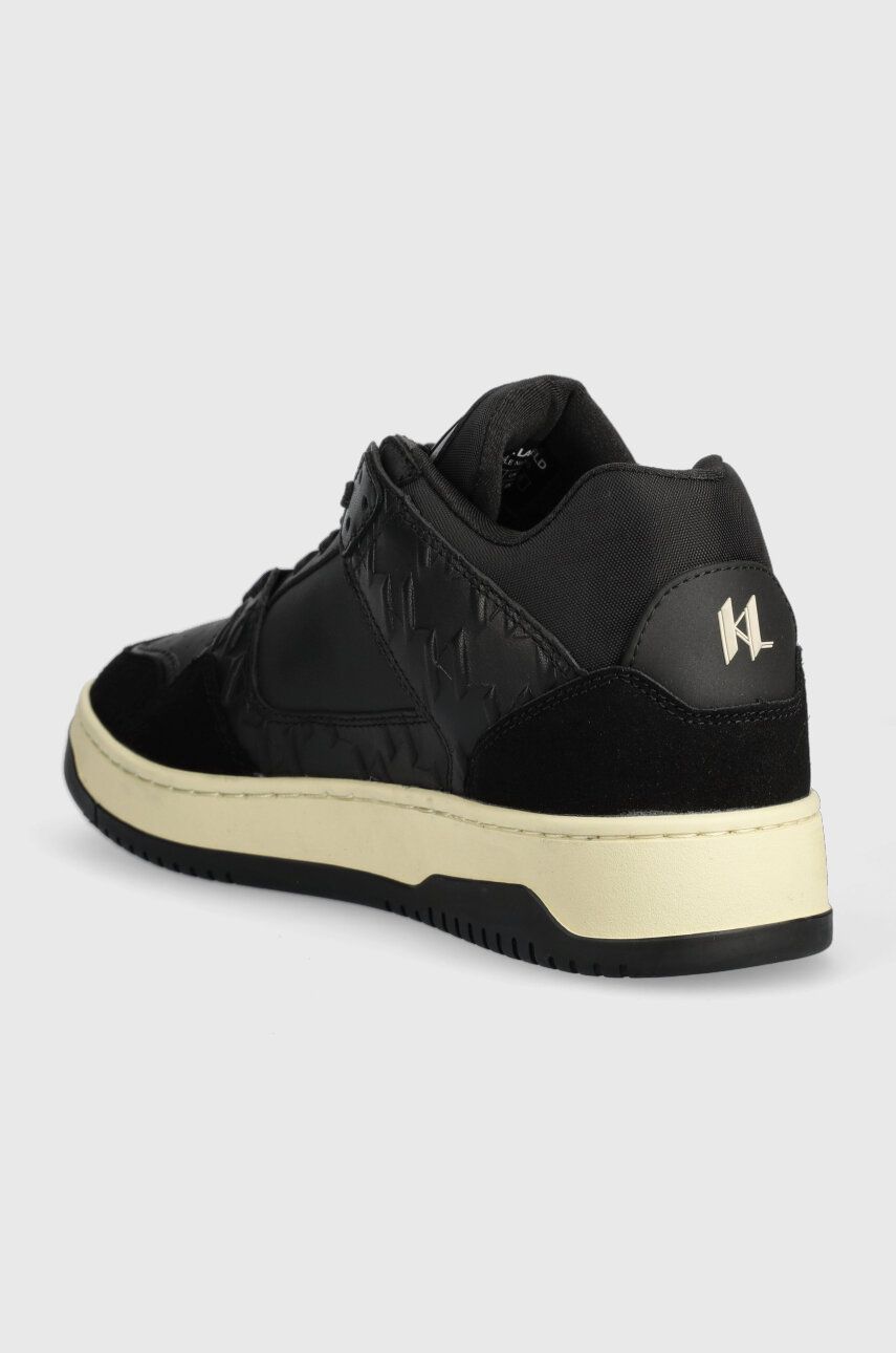 Karl Lagerfeld Sneakers Din Piele KREW Culoarea Negru, KL53030