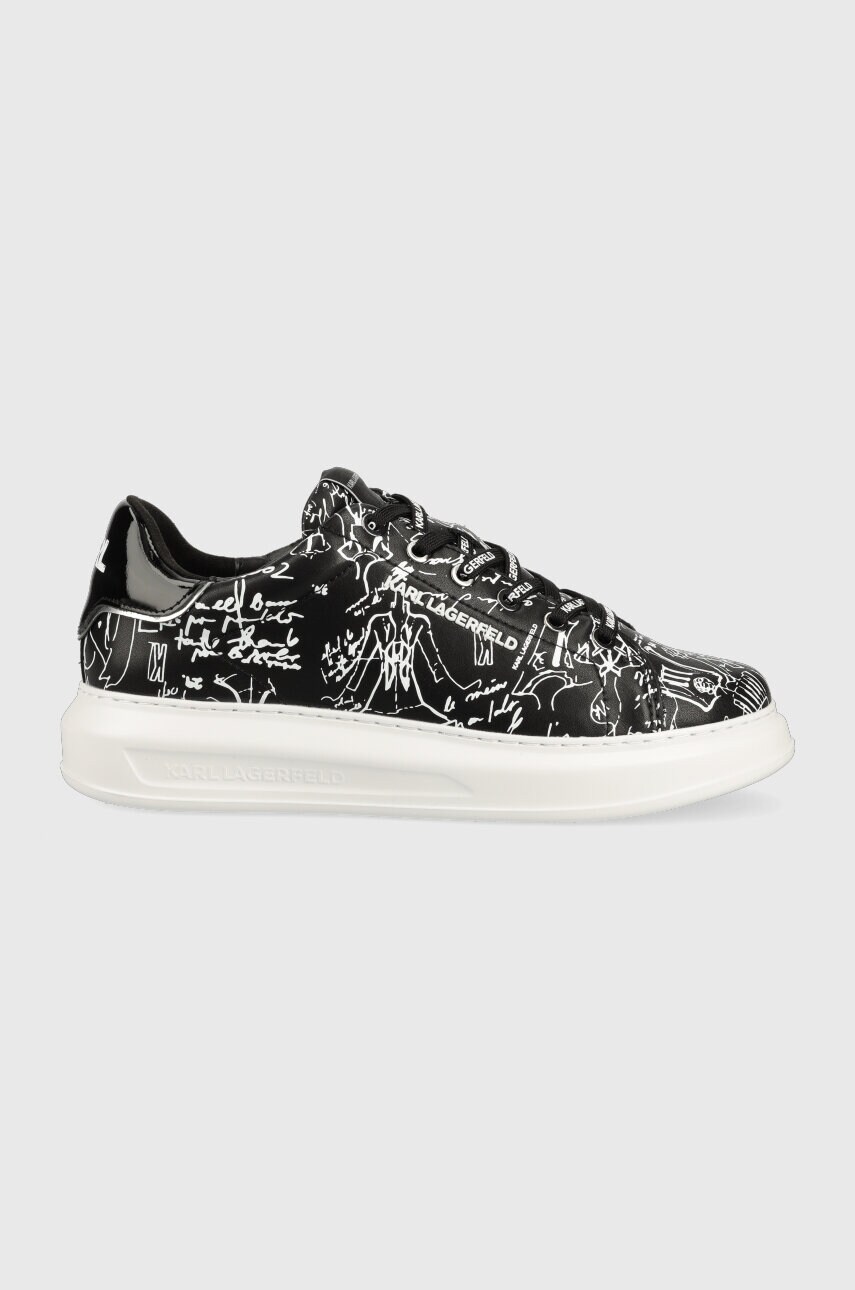 

Шкіряні кросівки Karl Lagerfeld KAPRI MENS колір чорний KL52569