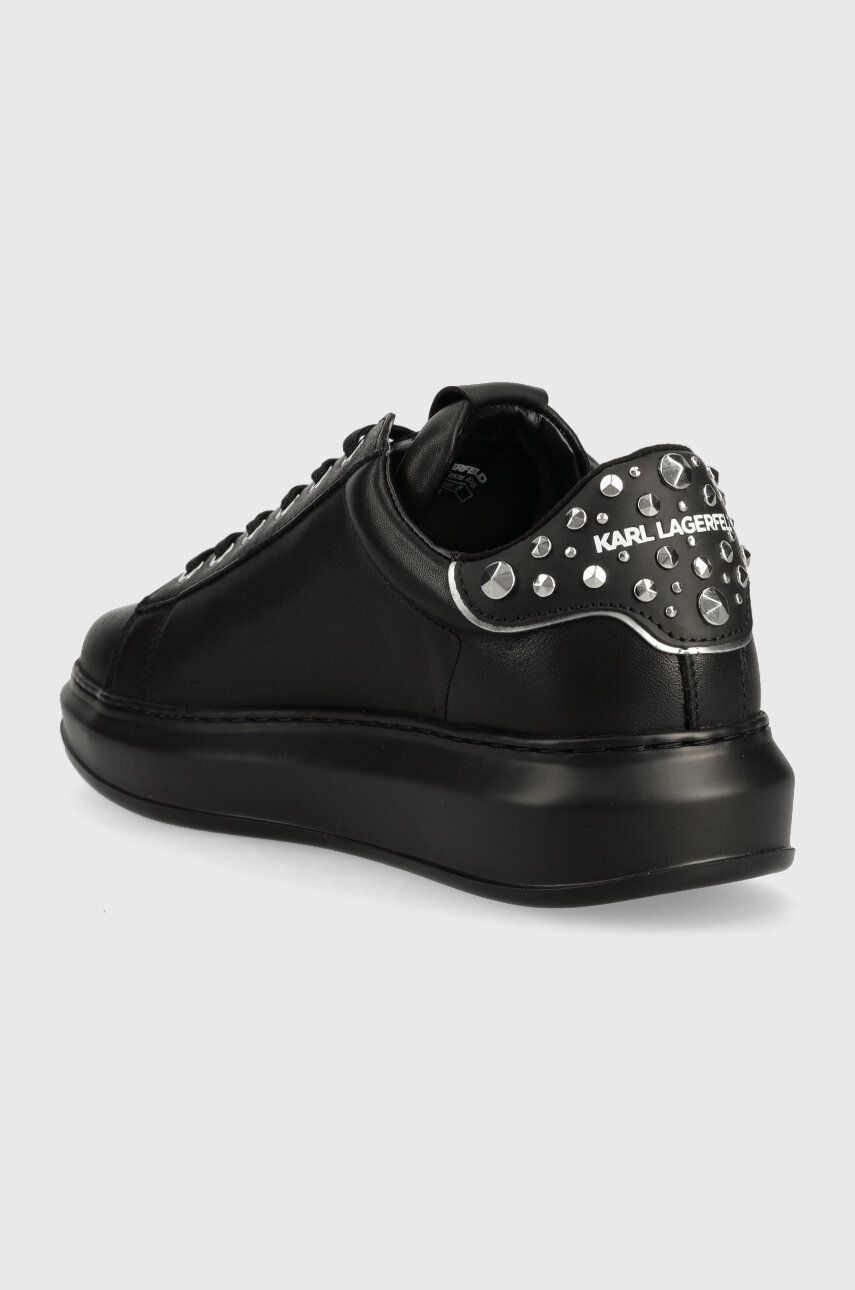 Karl Lagerfeld Sneakers Din Piele KAPRI MENS Culoarea Negru, KL52576