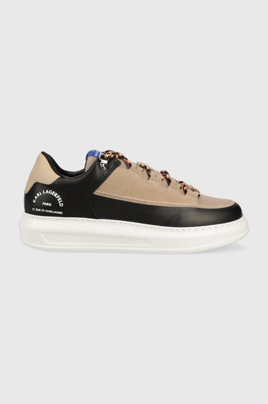 Levně Sneakers boty Karl Lagerfeld KAPRI MENS béžová barva, KL52580