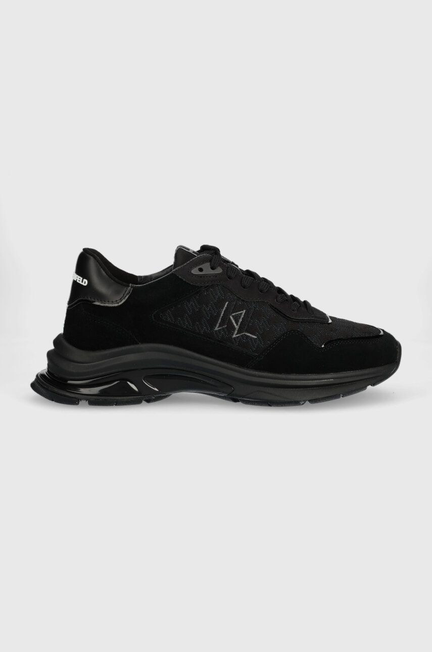 Sneakers boty Karl Lagerfeld LUX FINESSE černá barva, KL53165A - černá -  Svršek: Textilní mate