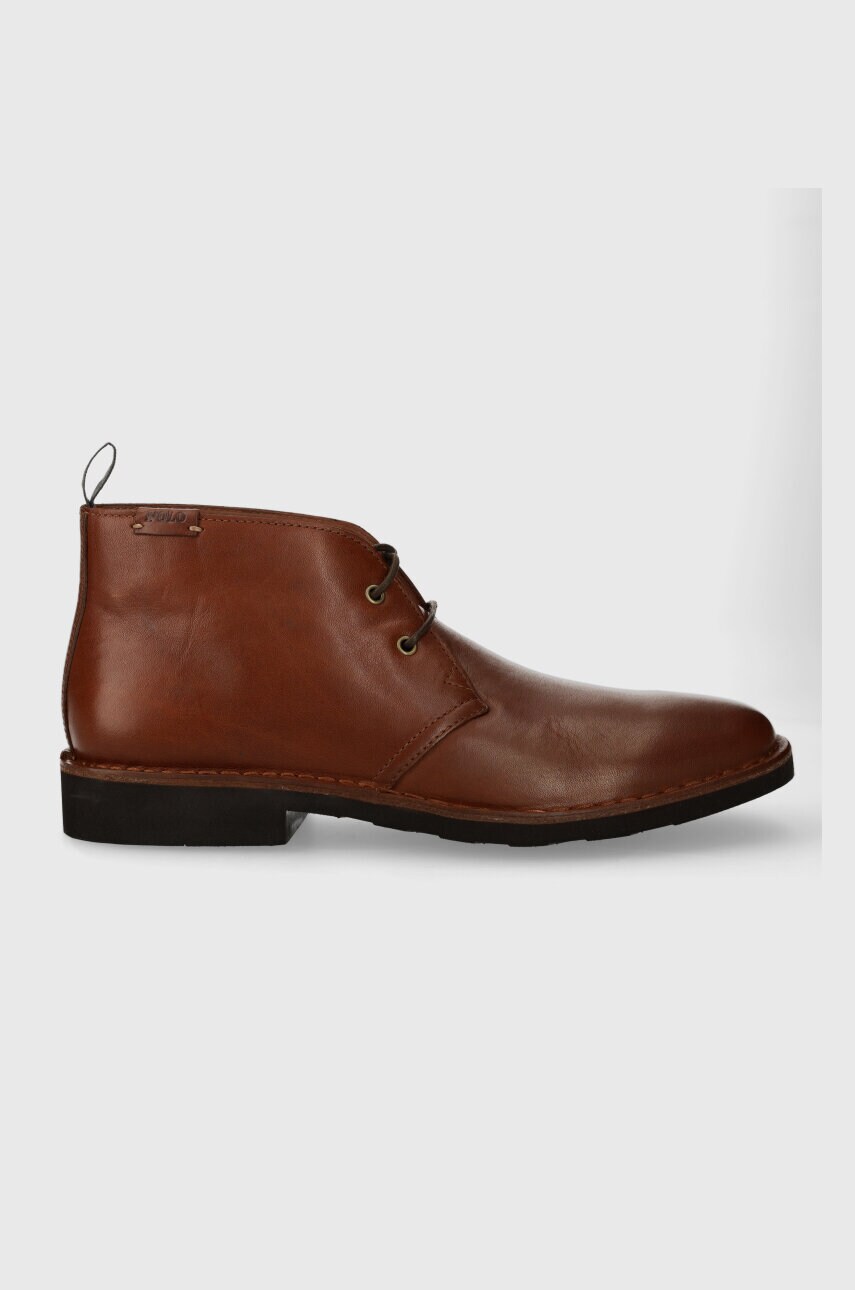 

Шкіряні черевики Polo Ralph Lauren Talan Chukka чоловічі колір коричневий 812913548001