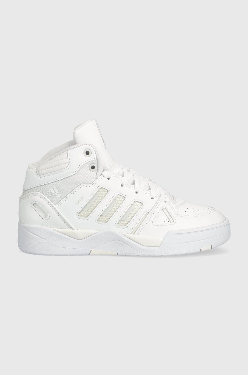 Sneakers boty adidas MIDCITY bílá barva - bílá -  Svršek: Umělá hmota Vnitřek: Textilní ma