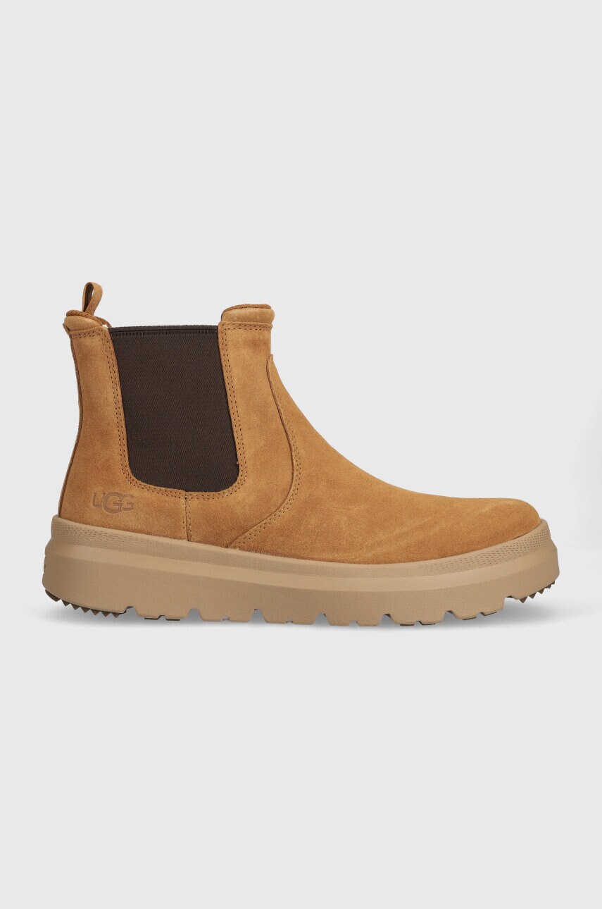 

Велурени боти челси UGG Burleigh Chelsea в кафяво 1152050, Кафяв