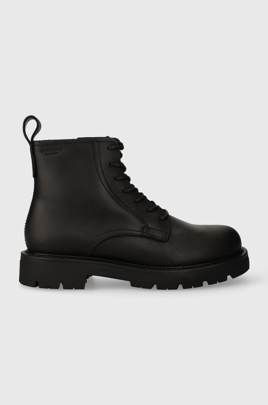 Kožené boty Vagabond Shoemakers CAMERON pánské, černá barva, 5675.309.21 - černá - Svršek: Přírodní 