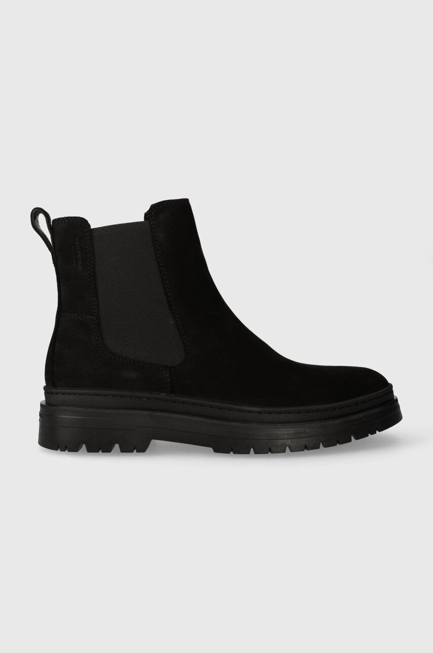 Semišové kotníkové boty Vagabond Shoemakers JAMES pánské, černá barva, 5680.150.20 - černá - Svršek: