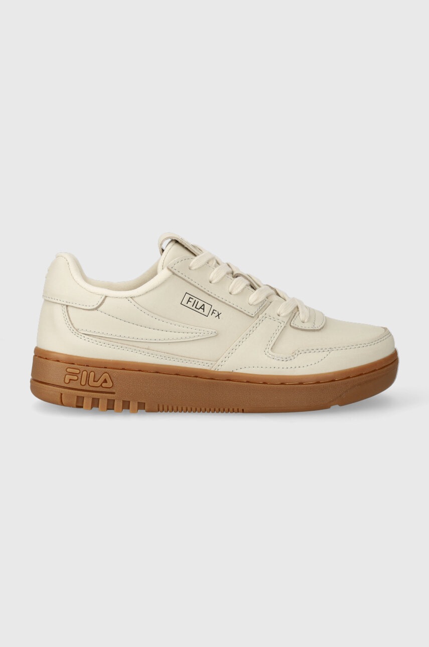 Fila sneakers din piele FXVENTUNO BUCK culoarea bej