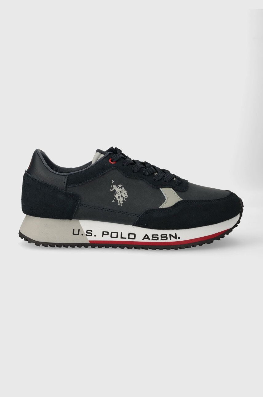 Sneakers boty U. S. Polo Assn. CLEEF tmavomodrá barva, CLEEF005M/CSY1 - námořnická modř - Svršek: Umě