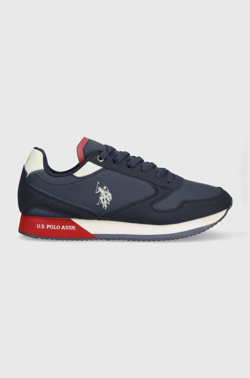 Sneakers boty U. S. Polo Assn. NOBIL tmavomodrá barva, NOBIL003M/CHY4 - námořnická modř - Svršek: Umě
